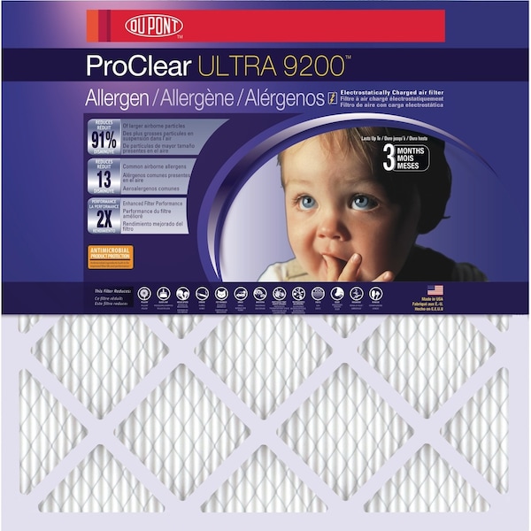 Dupont 10x24x1 Pleated Air Filter, 4 PK KC10X24X1_4 - main